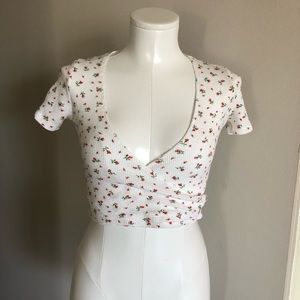 Brandy Melville Rae Thermal Wrap Top